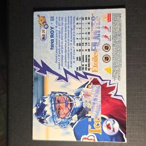 McDonald's x Pinnacle Patrick Roy 1997 NHL 3D Hockey Card